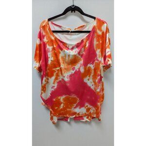 Pink/Orange Tie-Dye T-Shirt & Shorts Activewear Set